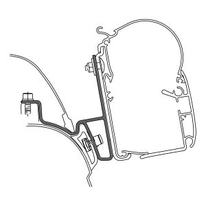 Adapter für VW California für Markisen Dometic PW 1100