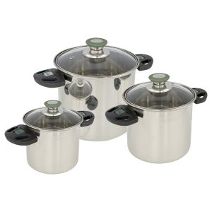 Stainless Steel Pot Set Elegance Compact