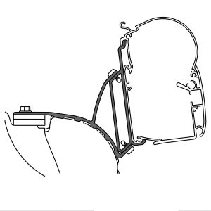 Adapter für VW T5 / T6 Multivan für Markisen Dometic PW 1100