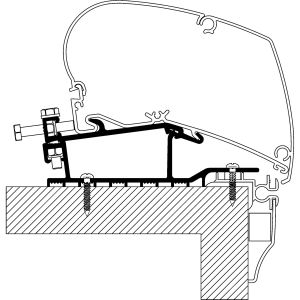 Roof Adapter für Hobby Wohnwagen für TO Serie 6 und 9