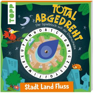 Game Total abgedreht! Spielblock mit Drehscheibe – Stadt, Land, Fluss