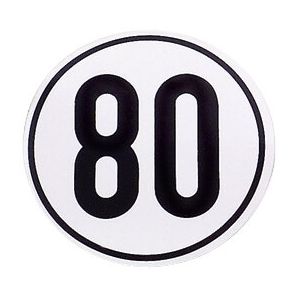 Sticker 80 km/h